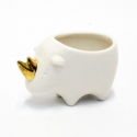 L'oca nera - mini cachepot rinoceronte