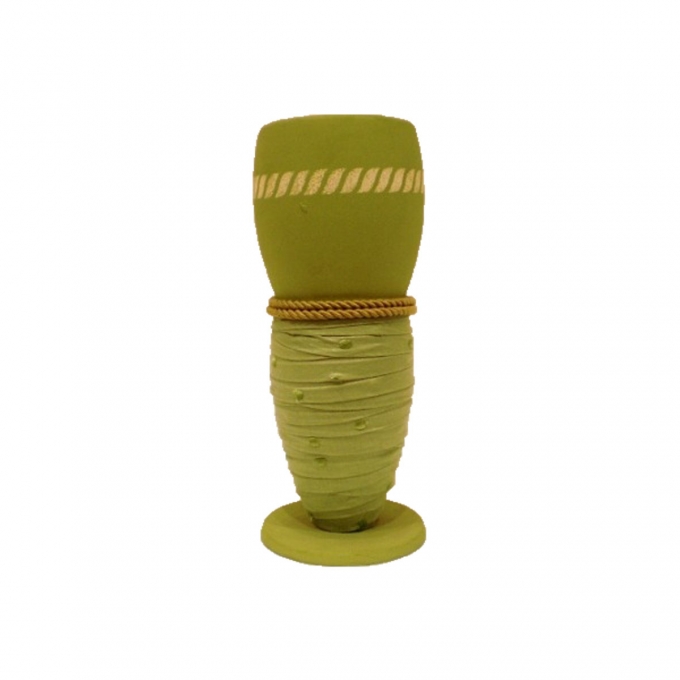 Vaso in ceramica verde kare design