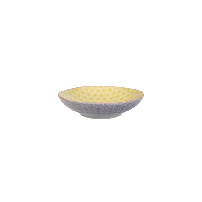 Star/wave piatto pasta 21x5.2cm giallo/viola