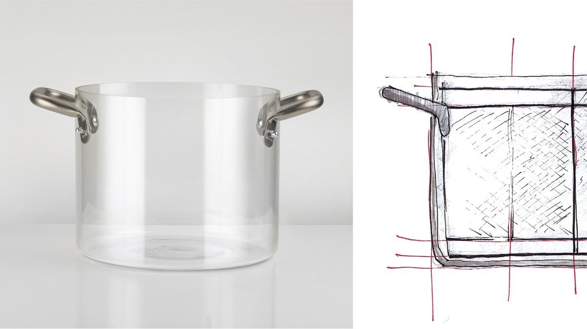 Pentola in vetro Glass Pot 24cm KnIndustrie