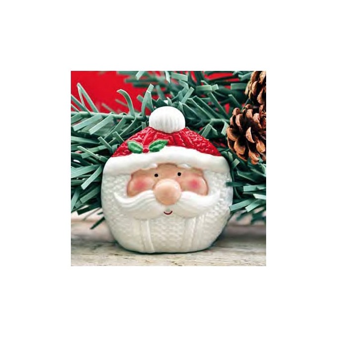 Portatovaglioli Babbo Natale In Ceramica