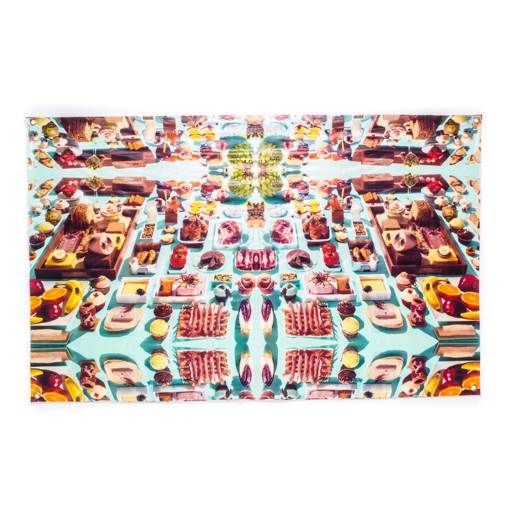 Tovaglia in vinile+cotone stampata toiletpaper seletti