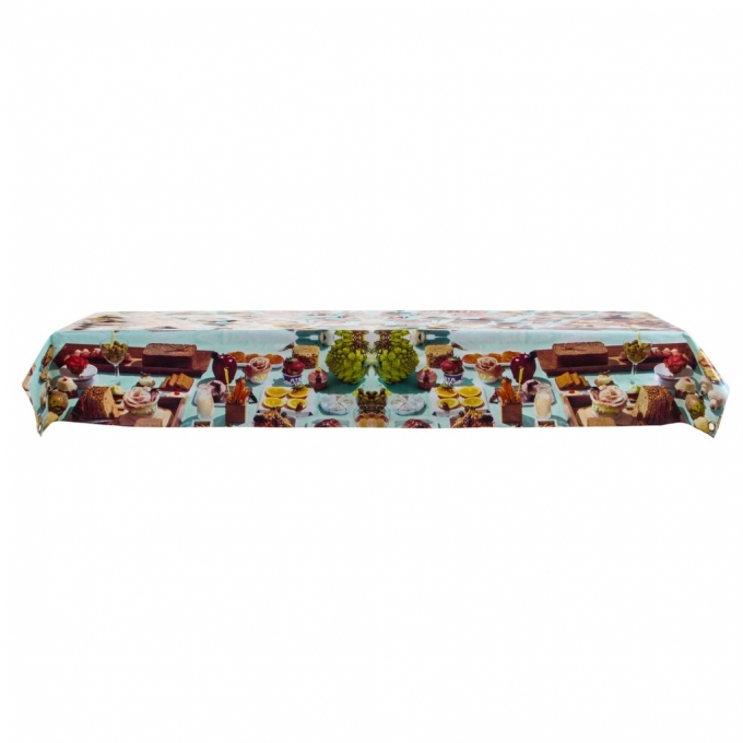 Tovaglia in vinile+cotone stampata toiletpaper seletti