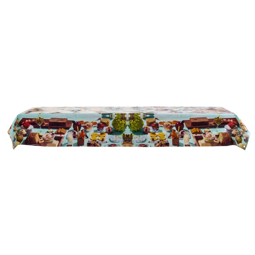 Tovaglia in vinile+cotone stampata toiletpaper seletti