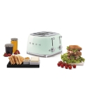 Tostapane rosso 4 slot rosso linea anni 50 Smeg
