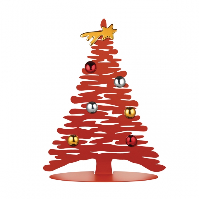 Bark for christmas albero piccolo rosso alessi