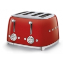 Tostapane rosso 4 slot rosso linea anni 50 Smeg