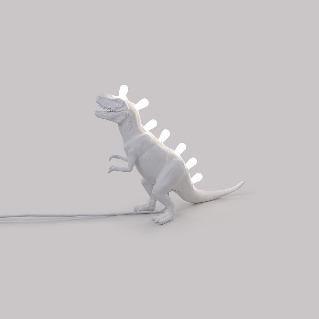 Lampada in resina dinosaur lamp t-rex seletti