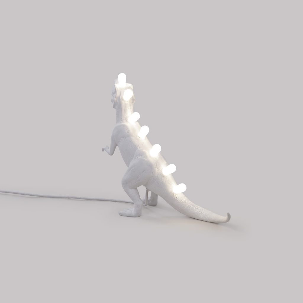 Lampada in resina dinosaur lamp t-rex seletti
