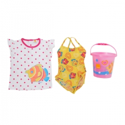 SET SPIAGGIA GIRL (T-SHIRT + COPRIPANNOLINO + SECC