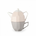 Set tea for one diamond porcellana 20cm Hervit