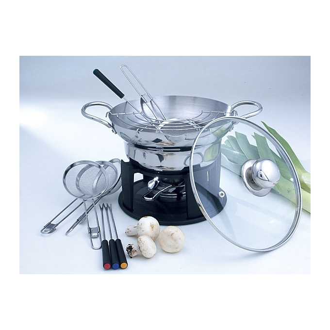 Brandani - set 13pz wok - fonduta marcopolo