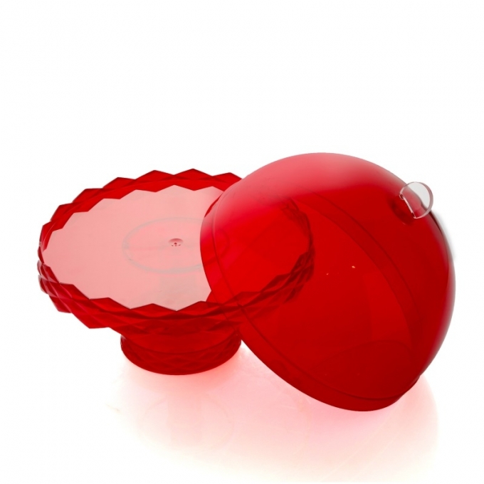 Brandani - alzata con cover red pop rosso plastic
