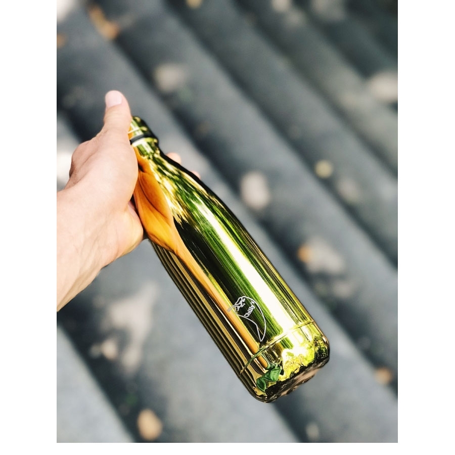 Chilly's metal chrome-bottiglia-oro 500ml