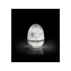 Uovo Di Pasqua Decorativo In Porcellana Non Smaltata Con Luce A Led