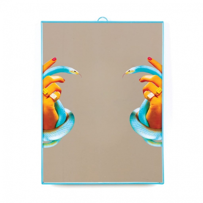 Seletti Specchio  Toiletpaper  Cm.30X40 - Hands With Snakes