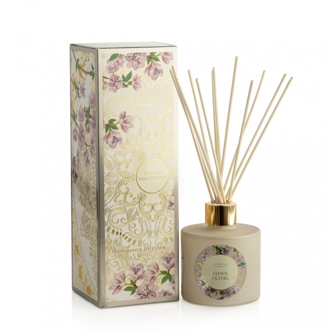 Provence Festival Des Citrons Fragrance Diffuser in Gift Box - 150ml Max Benjamin