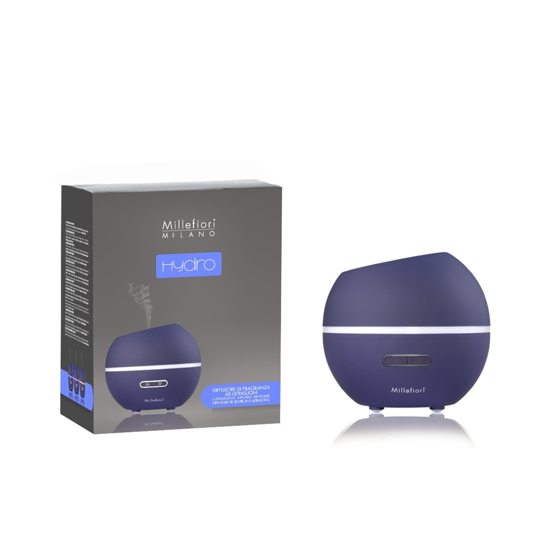Diffusore ad ultrasuoni hydro mezza sfera blu millefiori