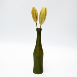 Vaso in ceramica  verde con...