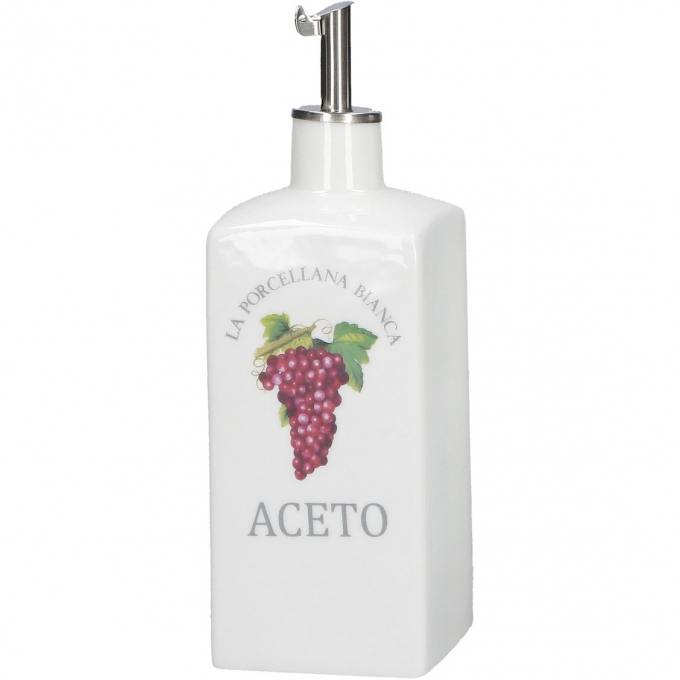 Conserva acetiera 250 ml deco la porcellana bianca