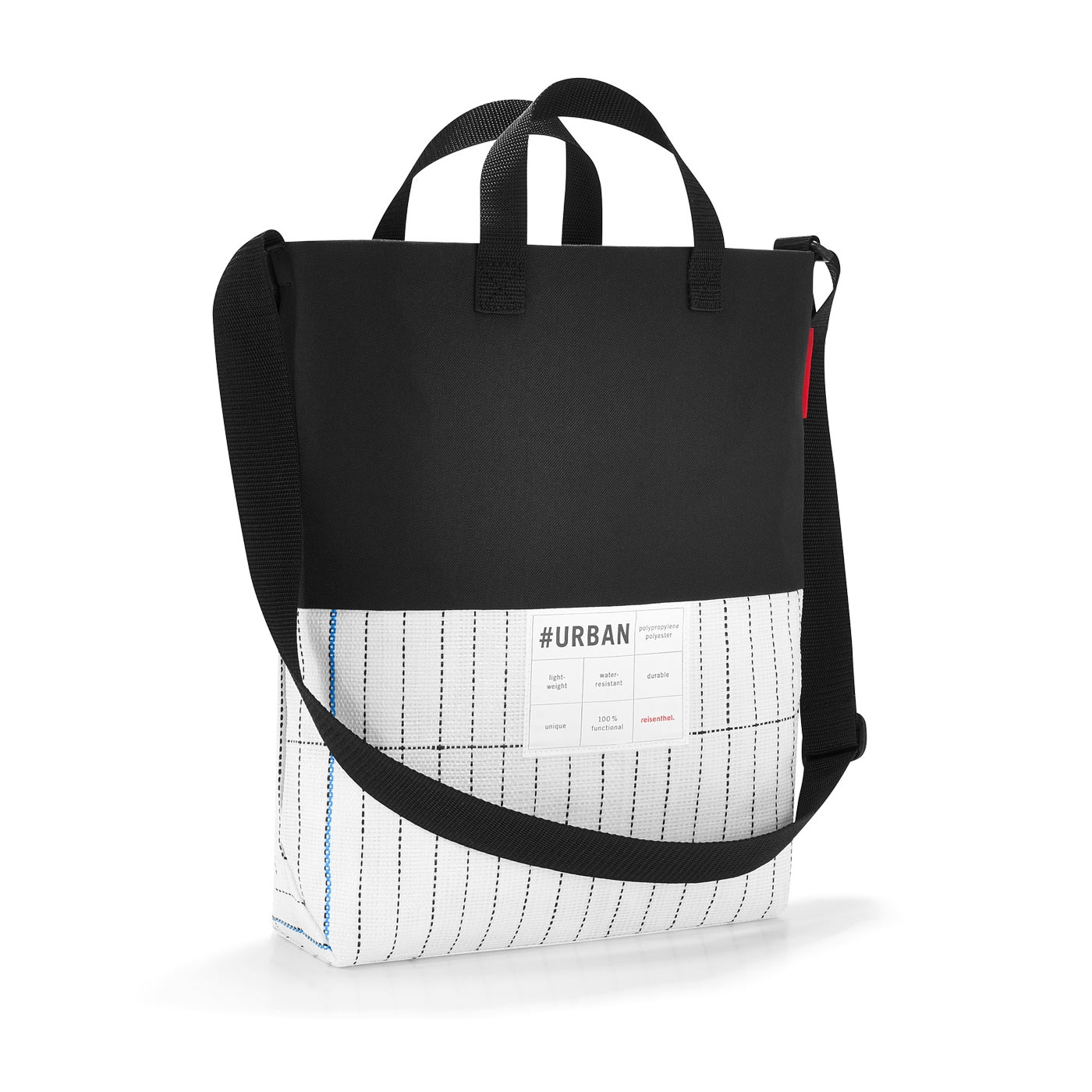 Urban borsa a tracolla london black & white reisenthel