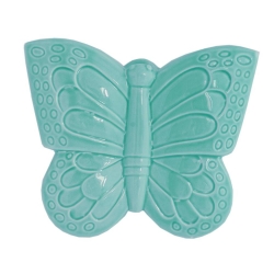 EVAPORIAMO Farfalla Azzurra In Porcellana Cm 16X18 In Gift Box