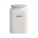 BARATTOLO CAFFE PORCELLANA BIANCA C/TAPPO BAMBOO NATURALE