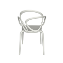 Coppia di sedie loop chair qeeboo bianche