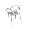 Coppia di sedie loop chair qeeboo bianche