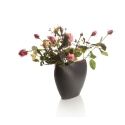 Aldo vaso per fiori nero alessi