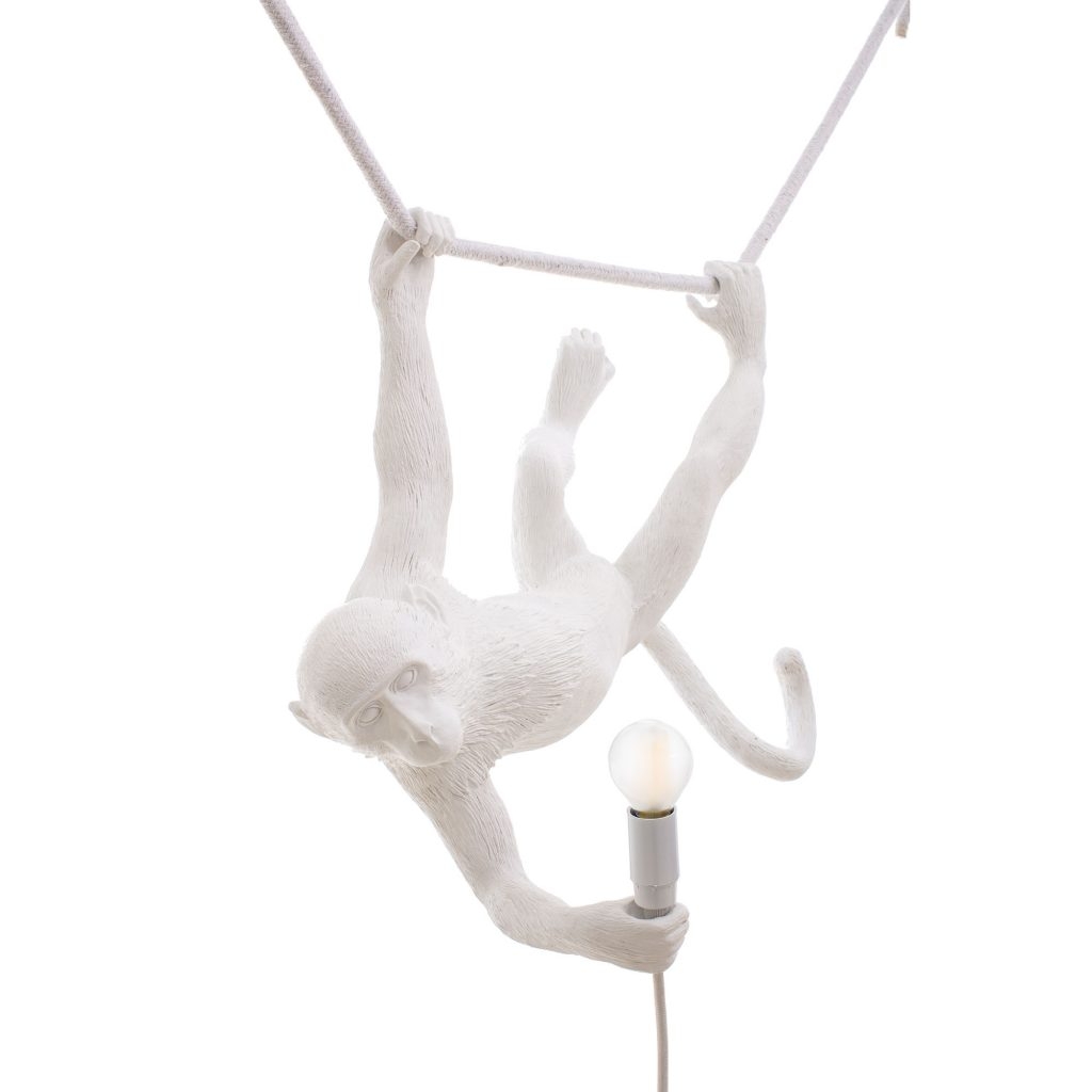 Lampada monkey lamp swing bianca seletti