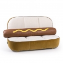 Divano imbottito con struttura in legno hot dog seletti