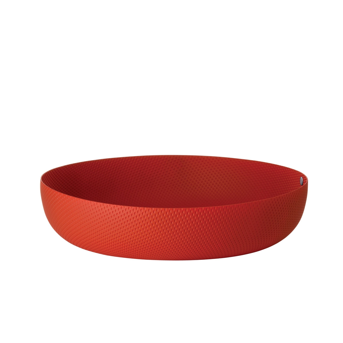 Cestino rotondo 21cm texture rosso alessi