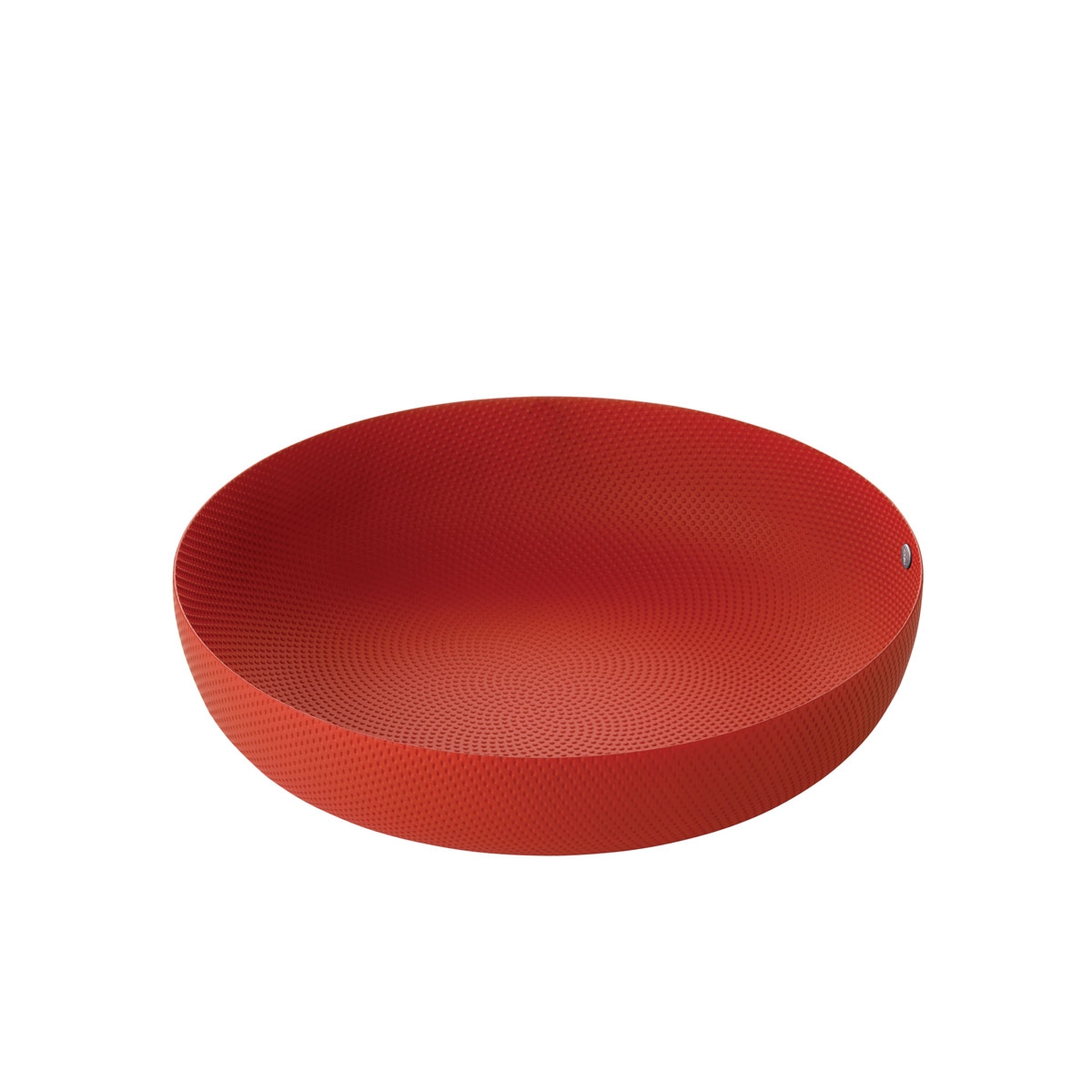 Cestino rotondo 21cm texture rosso alessi