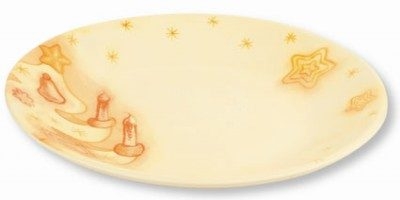 Piatto biscotti luci di stelle cm 22