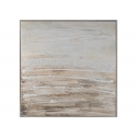 Quadro con cornice in legno sand 100x100cm Agave
