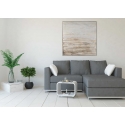 Quadro con cornice in legno sand 100x100cm Agave
