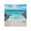 Quadro ingresso sull'oceano 80x80cm