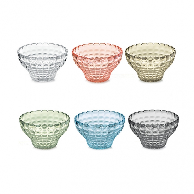 Set 6 contenitori cm 12 tiffany multicolor guzzini