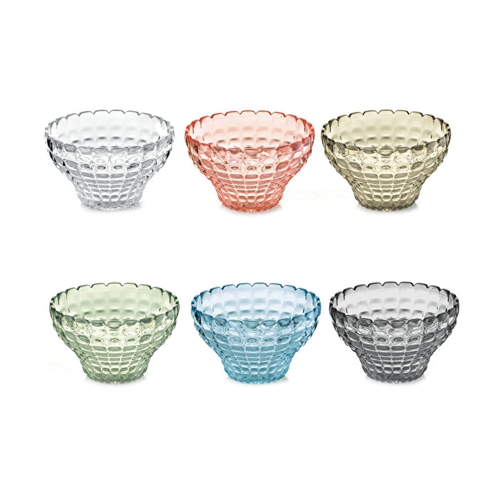 Set 6 contenitori cm 12 tiffany multicolor guzzini