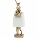 Lampada da tavolo animal rabbit oro kare design