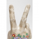 Mano victory tattoo flowers kare design