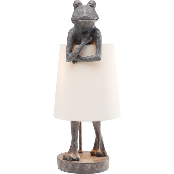 Lampada da tavolo animal frog grigio kare design