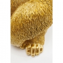 Figura decorativa monkey gorilla side medio oro kare design