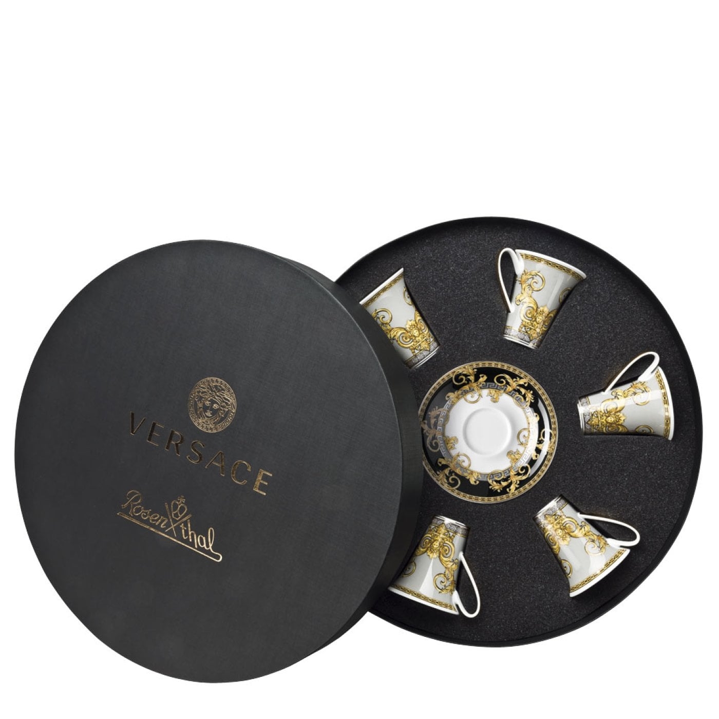 Versace prestige gala set tazze espresso 6 pz