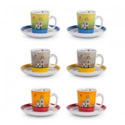 SET 6 TAZZE CAFFE' C/P LE CASETTE 