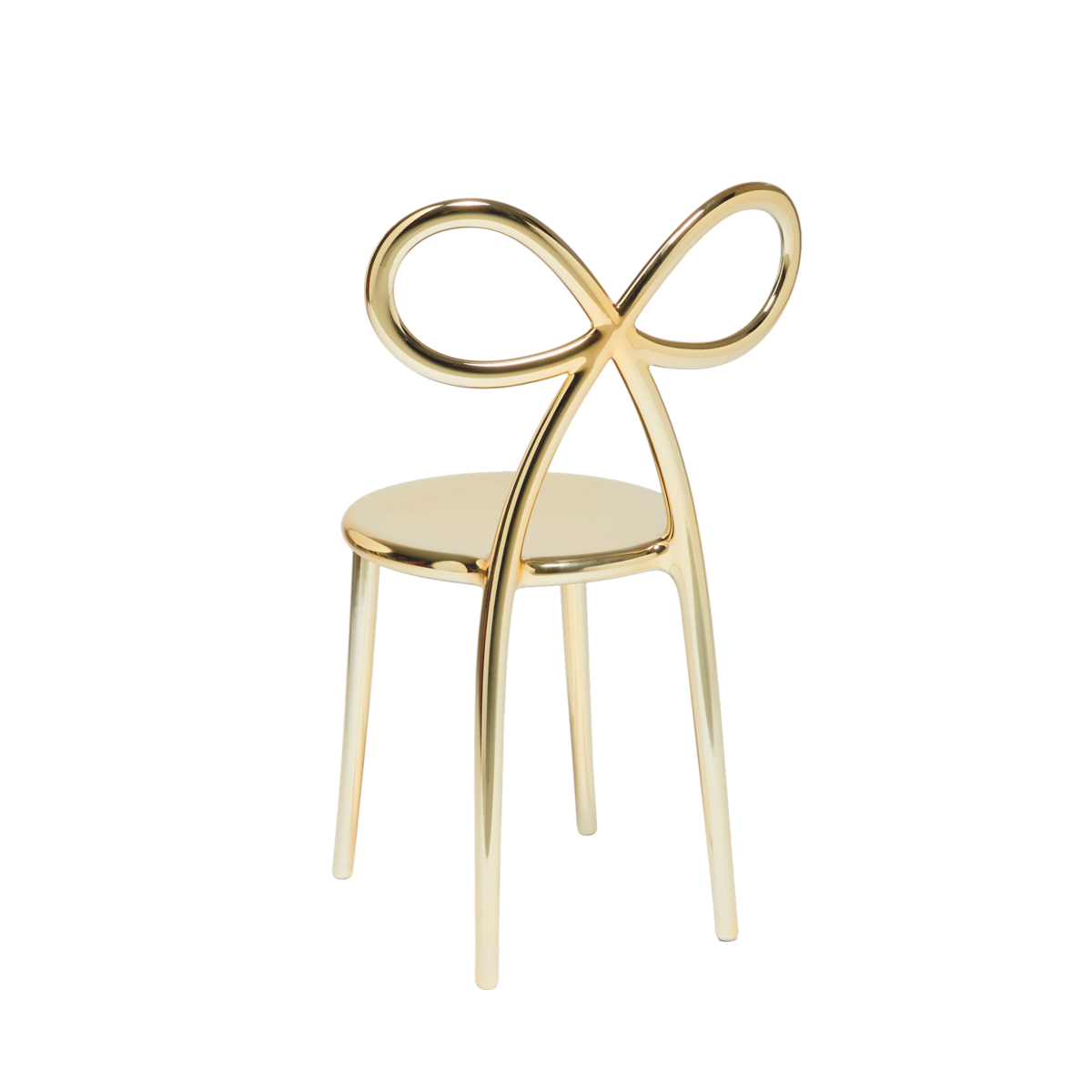 Sedia metal ribbon chair Qeeboo oro