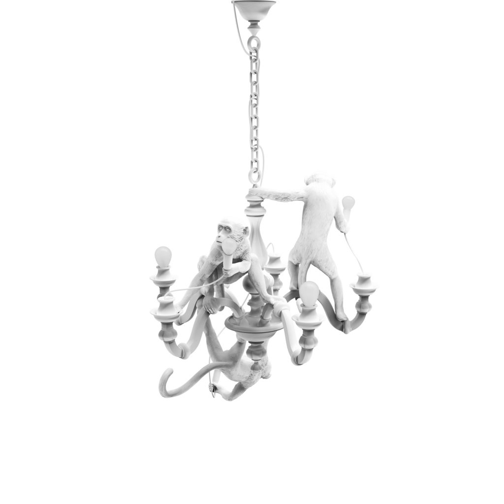 Lampadario monkey bianco seletti