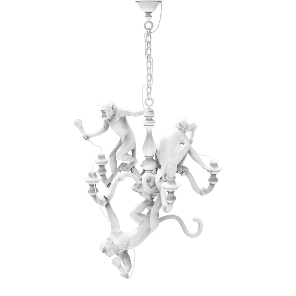 Lampadario monkey bianco seletti