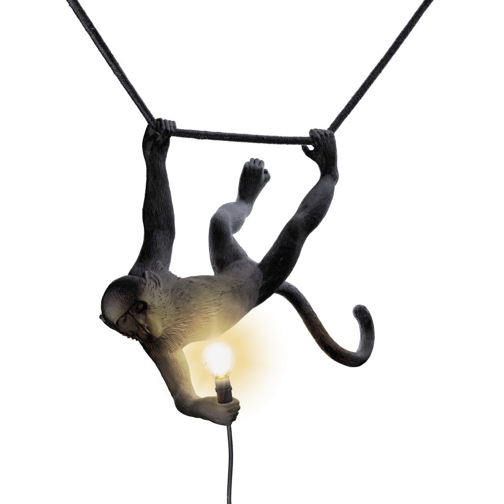 Lampada monkey lamp swing nera seletti